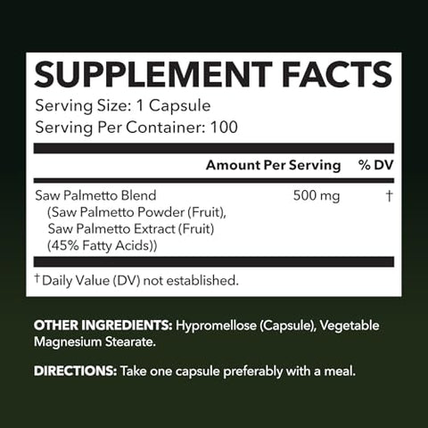 Havasu Nutrition Nighttime Saw Palmetto With Melatonin (60 Servings) & Daytime Saw Palmetto Capsules (100 Servings)