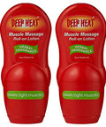 Deep Heat Muscle Massage Roll-On Lotion 50Ml (Pack Of 2)