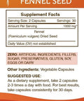 Secrets of the Tribe Fennel Seed 60 Capsules(2 pcs.), 1000 mg, Fennel Seed (Foeniculum vulgare) Dried Seed (2x60 Capsules)