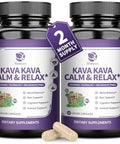 Lukaree Kava Kava Root Extract Supplement Liposomal Kava Capsules With L Theanine 200Mg 50% Kavalactones Relax Calming Kava Extract Vitamin B6 B12 For Sleep Mood Cognitive & Immune Support 60Ct