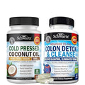 Bioschwartz 15 Day Cleanse For Colon And Gut Health Plus Cold Pressed Mct Coconut Oil Capsules (2 Month Supply)