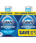 Dawn Powerwash Fresh Dish Spray Liquid Dish Soap Dish Soap Refill Dish Detergent Liquid 2 Refills 2X21.5 Fl Oz