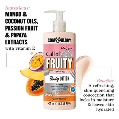 Soap & Glory Original Pink The Righteous Butter Moisturizing Body Lotion Pump - Shea Butter Vitamin E & Aloe Vera Vegan Body Moisturizer - Rose & Bergamot Scented Lotion (500Ml)