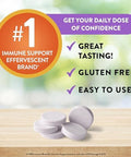 Airborne Elderberry + Zinc & Vitamin C Effervescent Tablets, Immune Support Supplement With Powerful Antioxidant Vitamins A C E, 20 Fizzy Drink Tablets, Elderberry Flavor