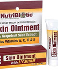 Nutribiotic â€“ Skin Ointment .5 Fl Oz With Gse Lysine Beeswax Ecea Goldenseal Vitamin E & More For Minor Skin Irritations & To Support Healthy Tissue Made Without Gluten & Gmos