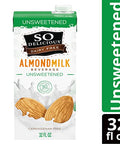 So Delicious Dairy Free Shelf-Stable Almond Milk, Unsweetened, Vegan, Non-GMO Project Verified, 1 Quart