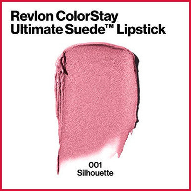 Revlon Colorstay Ultimate Suede Lipstick Longwear Soft Ultra-Hydrating High-Impact Lip Color Formulated With Vitamin E Silhouette (001) 0.09 Oz