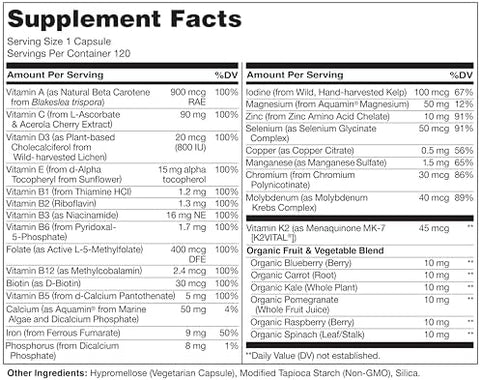Naturelo One Daily Multivitamin For Women 120 Capsules And Calcium Supplement 120 Vegetarian Capsules Bundle