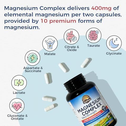 Vitalitown 10 In 1 Magnesium Complex 90 Caps & Vitalitown Organic Beet Root 60 Capsules 1300Mg