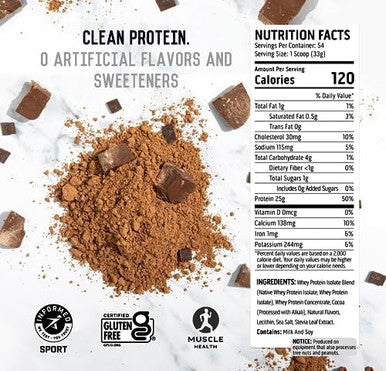 Ascent 100% Whey Protein Powder, Chocolate 4 Lb & Hydration + Energy Electrolytes, Raspberry Lemonade 40 Servings