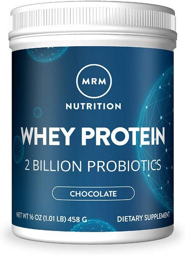 MRM Nutrition Whey Protein | Chocolate Flavored |18g Protein | with 2 Billion probiotics + Digestive enzymes + BCAAs | High Absorption + Digestion | Hormone + antibiotic | 17 Servings