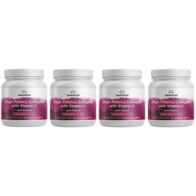Swanson Joint Health Drink Mix with Fortigel Natural Citrus Berry 13.6 Ounce (385 g) Pwdr (4 Pack)
