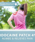 Curist Lidocaine Patches Maximum Strength With Curcumin Numbing Topical Pain Relief For Back Relief Neck Relief & Sore Muscle Relief (Pack Of 20 Pain Patches 3"X5" 4% Lidocaine Patch) Formula
