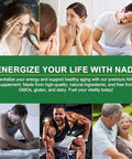 Nad+ Supplement With Nicotinamide Riboside-Liposomal Nicotinamide Riboside 900Mg,High Purity Resveratrol Nad Supplement For Anti-Aging,Energy,Focus-80 Capsules