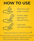 Manuka Honey for Wounds, Wound Healing Ointment for Cuts, Scrapes, Burns, Foot Ulcers and Scars, Fast Relief & Skin Repair, Non-Sticky, No Crystallization, 1.06 oz