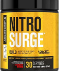 Jacked Factory Nitrosurge Build Pre Workout With Creatine For Muscle Building Con Cret Creatine Powder & Elevatp For Intense Energy Powerful Pump & Endless Endurance 30 Servings Blue Raspberry