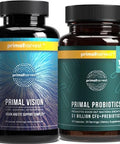 Primal Harvest Probiotics & Vision Supplements For Women And Men Vision And Eye Support Complex With Lutein Zeaxanthin Bundle