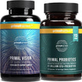 Primal Harvest Probiotics & Vision Supplements For Women And Men Vision And Eye Support Complex With Lutein Zeaxanthin Bundle
