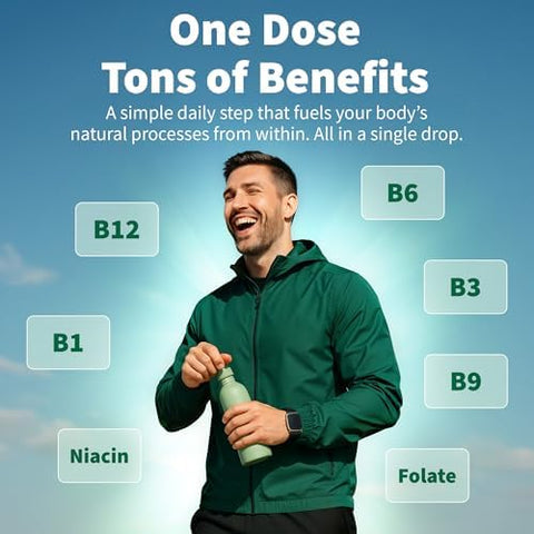 (4 Pack) Vitamin B12 and B6 Liquid Drops B12 Sublingual Vitamin B Complex B 12 Vitamin 5000mcg B12 Methylcobalamin for Energy Brain and Heart Support with 27200 mcg Raspberry 80 Servings