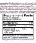 Nature's Way Cayenne Garlic, 40,000 HU Potency, 100 Vegetarian Capsules, Pack of 2