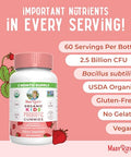 Maryruth'S Maryruth Organics Multivitamin And Probiotic Gummies (Strawberry) For Kids Clean Label Project Verified Vitamins For Gut Health Immunity & Overall Wellness Vegan Non-Gmo Gluten Free