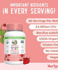 Maryruth's Organics Multivitamin And Probiotic Gummies (Strawberry) For Kids
