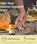 Herbamama Turmeric And Super Immune Mushroom Kit - Bundle Of 1500 Mg Turmeric Curcumin Capsules & Super Immune Mushroom Complex Tincture - Vegan Non Gmo Sugar & Alcohol- - 2 Pack