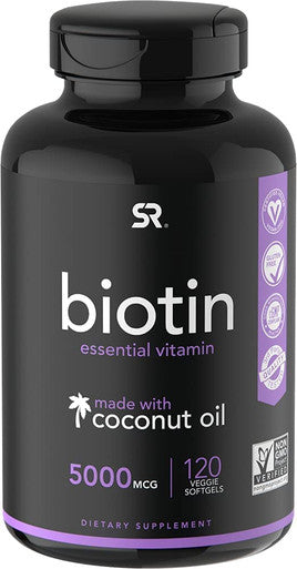 Sports Research Biotin 5000mcg 120ct Astaxanthin 6mg 120ct Bundle