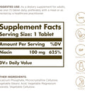 Solgar Niacin (Vitamin B3) 100 Mg - 100 Tablets - Supports Energy Metabolism - Non-Gmo Vegan Gluten Free Dairy Free Kosher 100 Servings