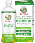 Maryruth'S Maryruth Organics Extra Strength Nighttime Liquid Multimineral Sugar Free Calm Magnesium Citrate No Melatonin Calcium Magnesium Zinc Muscle Relaxation Lemonade Flavor Vegan 32 Serving