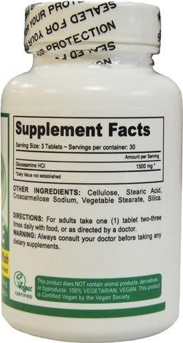 Deva Vegan Vitamins Glucosamine Tablets, 90-Count Bottle