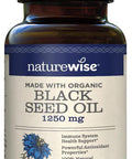 Naturewise Black Seed Oil - 1250Mg Per Serving, 100% Natural Extraction Pure With No Additives, Super Antioxidant Formula