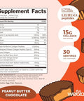 Wellah The Afterglow Multi Collagen Protein Beauty (Peanut Butter Chocolate Flavored) 30 Servings