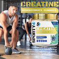 Sporty4 CREATINE Gummies Ultra + BCAA 8000mg | 120 Gummies of Creatine Monohydrate | BCAA | L Carnitine | Vitamin B6 and B12. Pre Workout Muscle Recovery Supplement for Men and Women Blueberry Flavour.