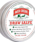 Amish Origins Drawing Salve Ointment 4 Oz Maximum Strength Fast Acting Draw Salve For Splinters Boil Bee Stings Cyst Anti Itch Cream Made In Usa