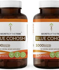 Secrets of the Tribe Blue Cohosh 2x120 Capsules, Made with Vegetable Capsules and Responsibly farmed Blue Cohosh (Caulophyllum Thalictroides) Dried Root (2x120 Capsules)