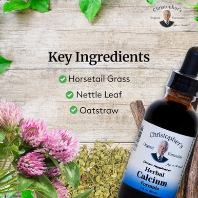 Christopher'S Original Formulas Herbal Calcium Extract Natural Bone Health Support 2 Oz