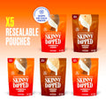 SkinnyDipped Maple Kiss and Pumpkin Spice Almonds Variety Pack Bundle, Healthy Snack, Plant Protein, Gluten Free, 3.5 oz Resealable Bags, Pack of 5, Limited Edition