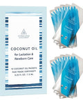 Organic Coconut Oil Packets, Coconut Oil for Lactation, Breastfeeding, Newborns - 10 Pack - Single-Use, Hospital-Trusted Alternative to Lanolin - Conscious Coconut