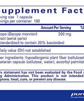 Pure Encapsulations Bacopa monniera 200 mg 180 vcaps