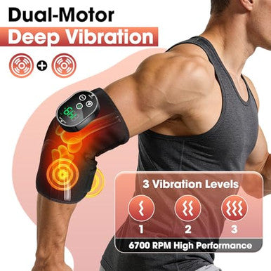 Flaremore Cordless Elbow Heating Pad Elbow Massager With Heat Heating Pad For Arm With Vibration Massage For Cubital Tunnel And Tennis Elbow Pain Relief Wearable Wrap For Hand Arm Elbow