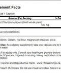 Swanson Full Spectrum Irish Moss 400 Milligrams 60 Capsules