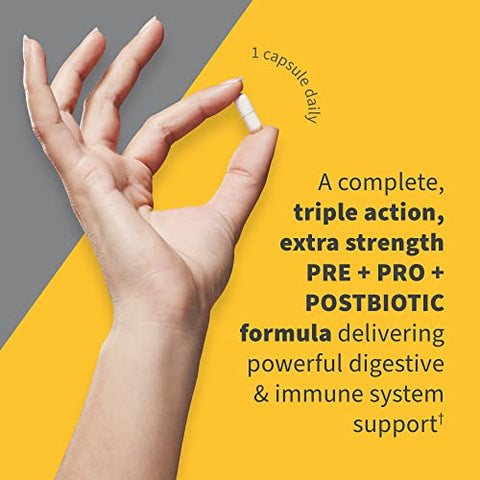 Garden Of Life Dr Formulated Probiotics 100 Billion Cfu Pre Pro Postbiotics - Extra Strength Digestive & Immune Support For Men And Women Potato Acacia Postbiotic Metabolites 30 Capsules
