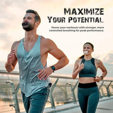 Bodyssey Breathing Trainer | Premium Silicone Trainer | Boost Breathing Patterns | Adjustable Resistance Levels | Compact Portable And Easy To Maintain (Black)