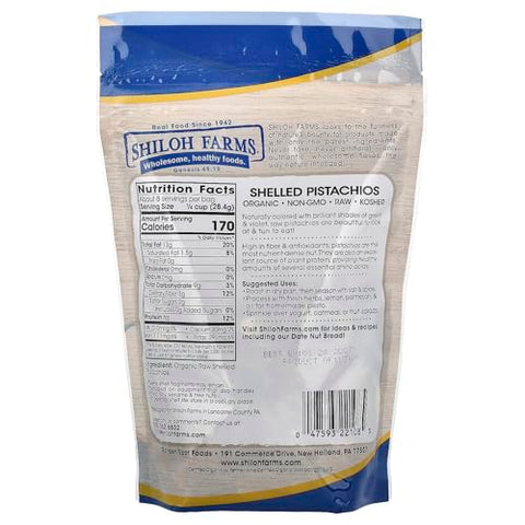 Shiloh Farms Organic Shelled Pistachios, 8 oz (227 g)