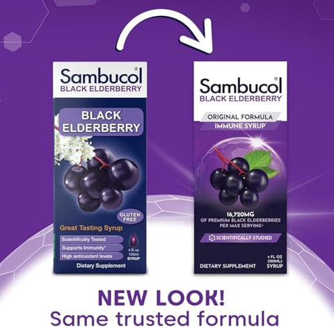 Sambucol Syrup Blk Elderberry Orig