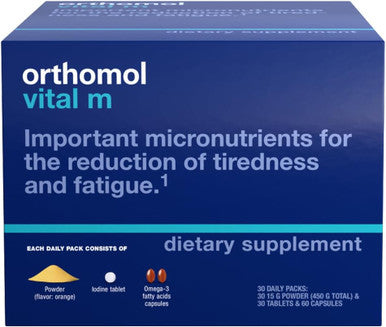 Orthomol Vital M & Vital F Powder and Tablets Vitamins and Nutrients for Men's and Women's Health 30-Day Supply