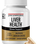 Jung Kwan Jang Liver Health Supplement With Milk Thistle 260Mg (Silymarin) And American Ginseng 1000Mg - Fatty Liver Detox Cleanse & Repair Support - 30 Capsules For Men And Women