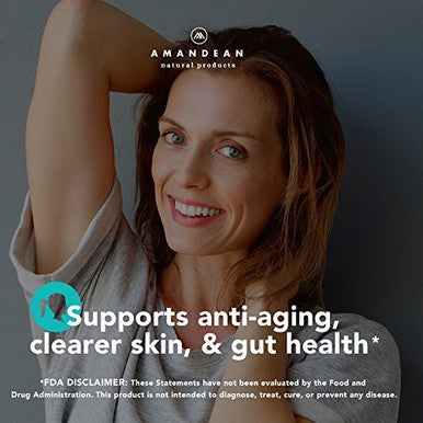 Amandean Marine Collagen Powder 17.6 Oz. Wild-Caught Hydrolyzed Fish Collagen Peptides for Women & Men. Type 1 & 3 Collagen Protein Supplement. Amino s for Skin, Hair, Nails, Joints. Keto Friendly