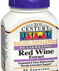 21St Century Resveratrol Red Wine Extract Capsules 90 Ct Pack Of 3
